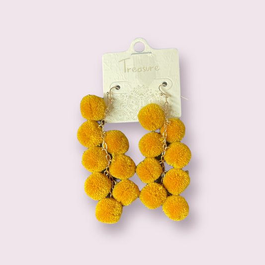 Pom Pom Earring