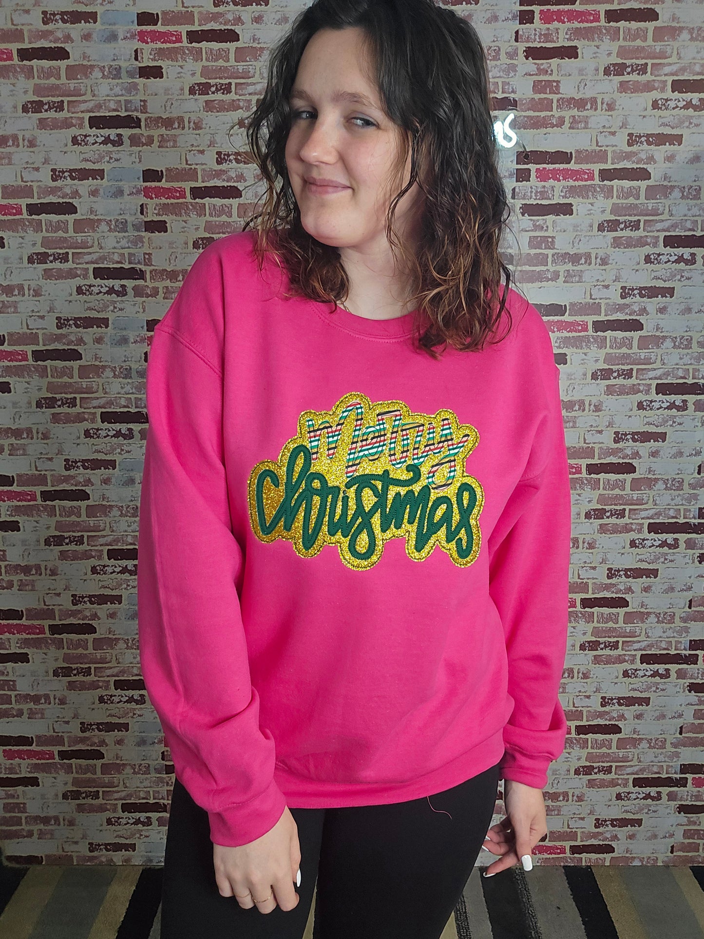 pink merry christmas