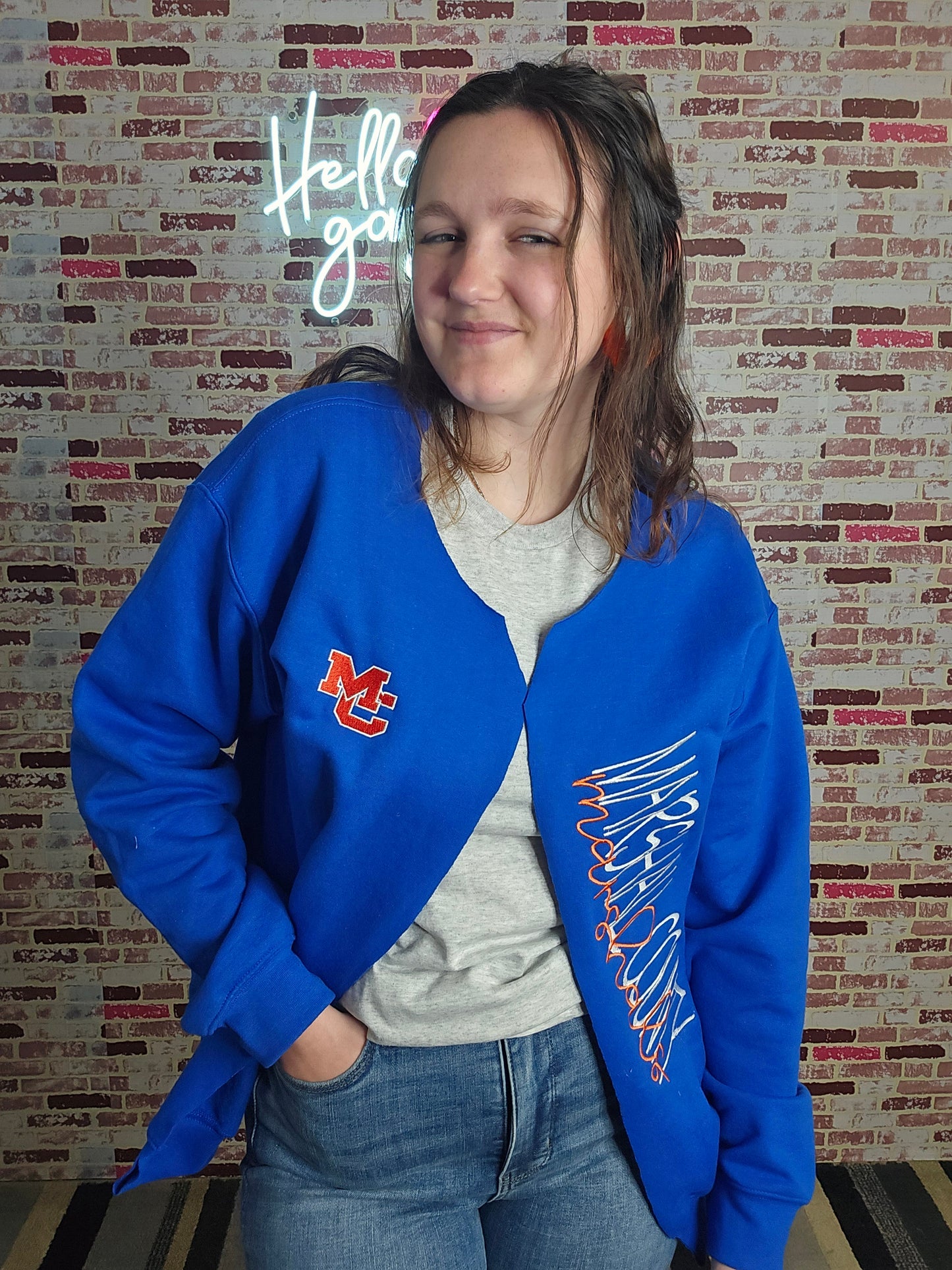 School Spirit Sweatshirt Cardigans
