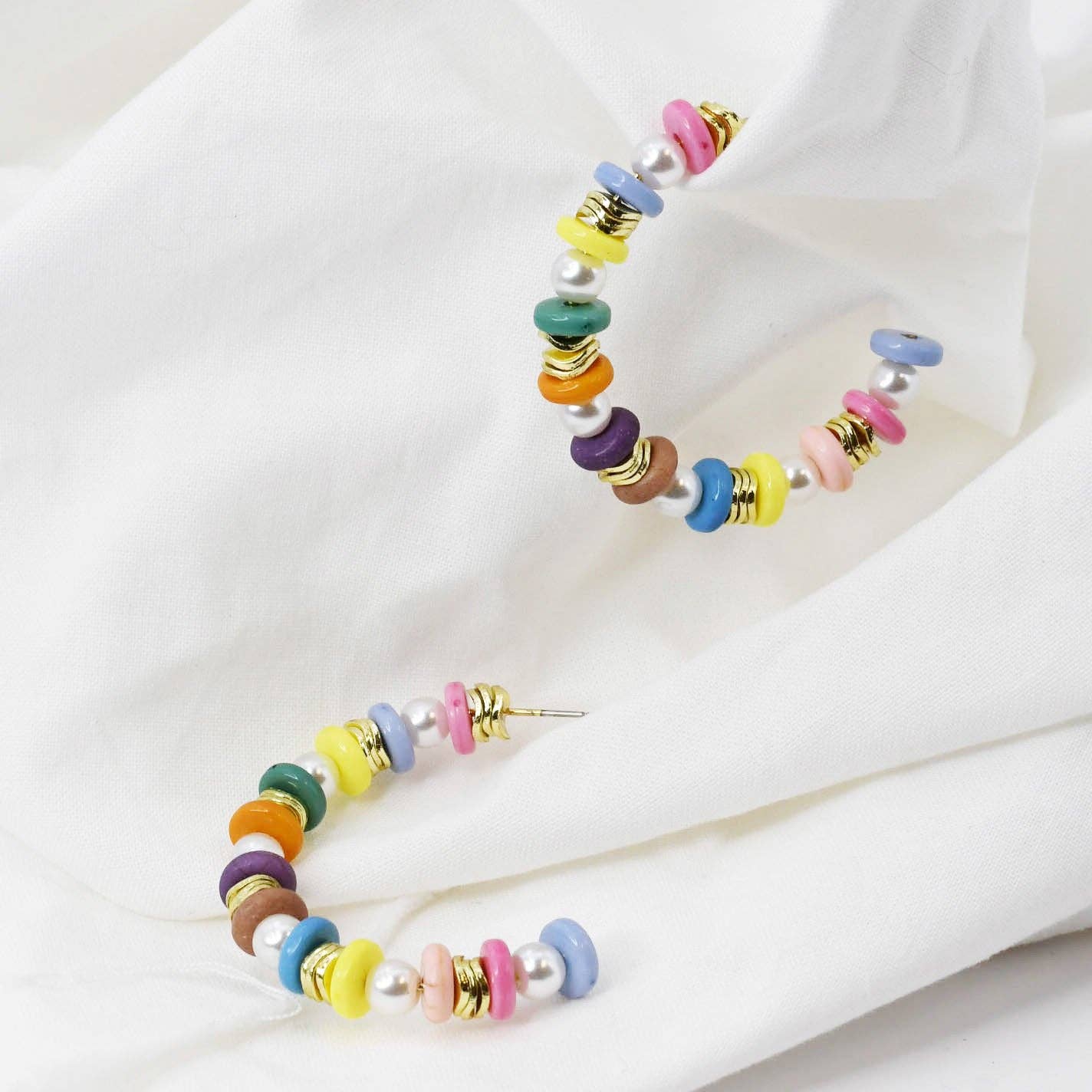 Chic Color Hoop Earrings