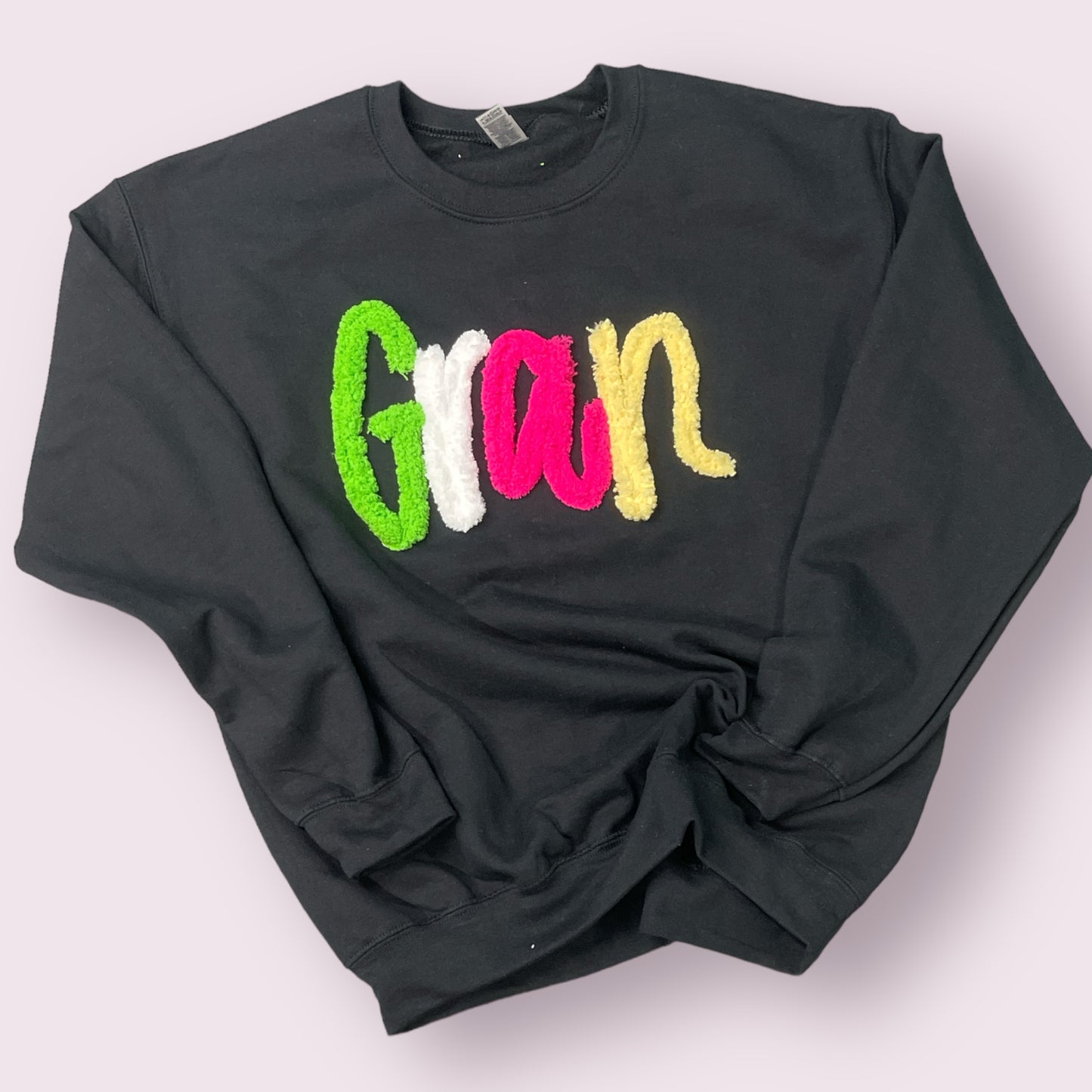 Name Game Personalized Chunky Yarn Crewneck