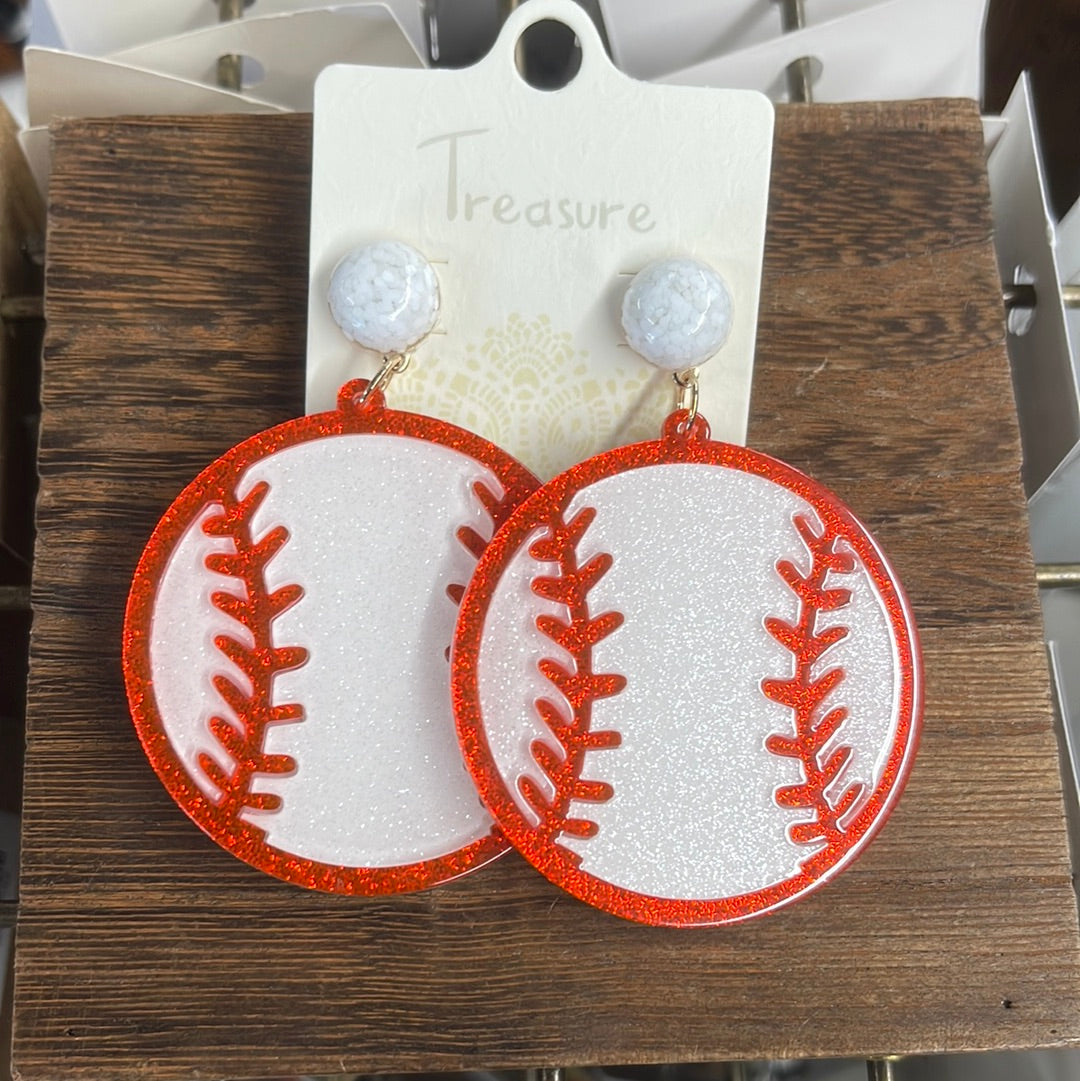 Batter Up Earring