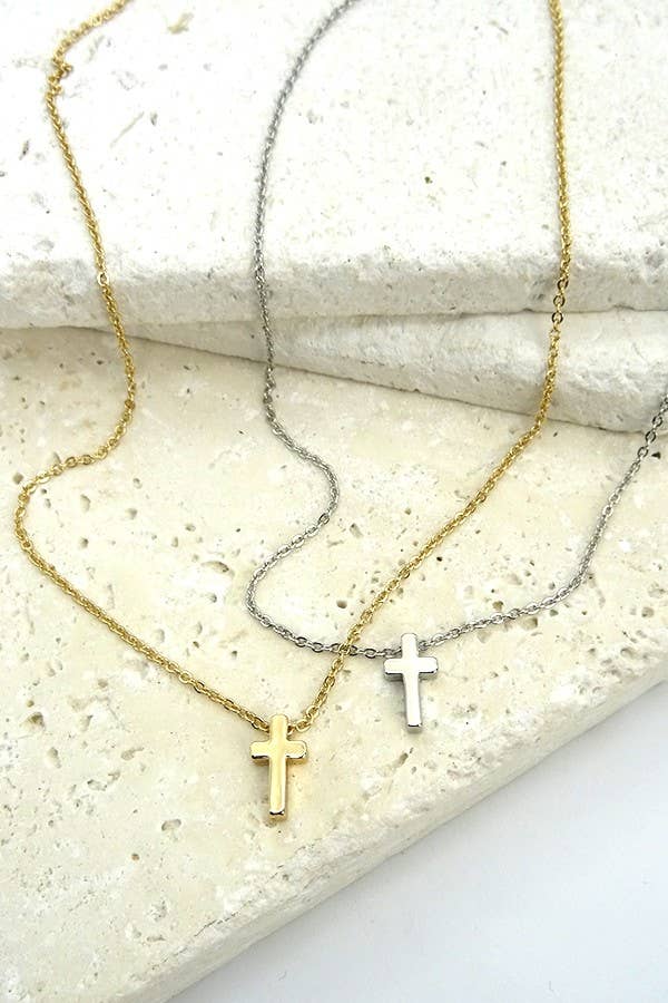 MINI CROSS NECKLACE