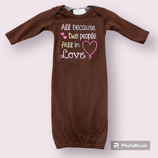 Two People fell in Love Baby Gown