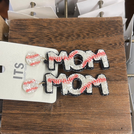 Baseball Mom Earring