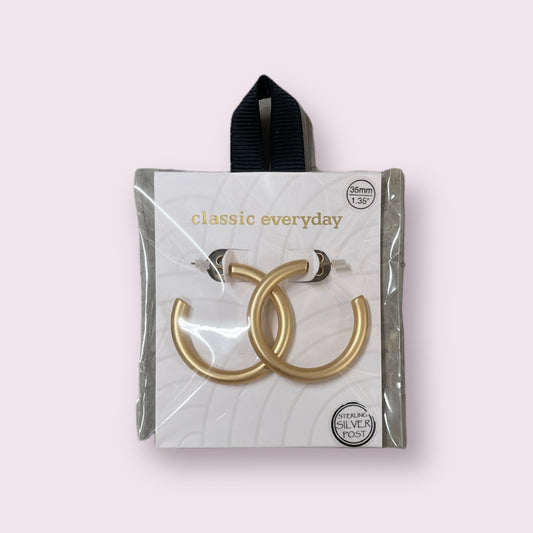 Classic Gold Hoops