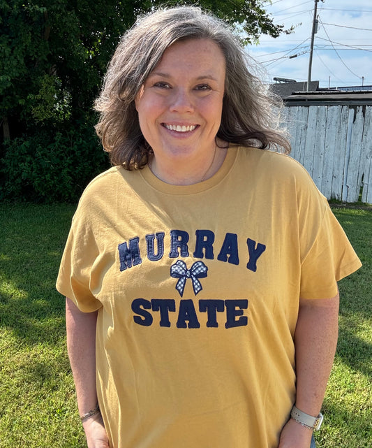 Murray State Croquet Bow Comfort Colors Tee