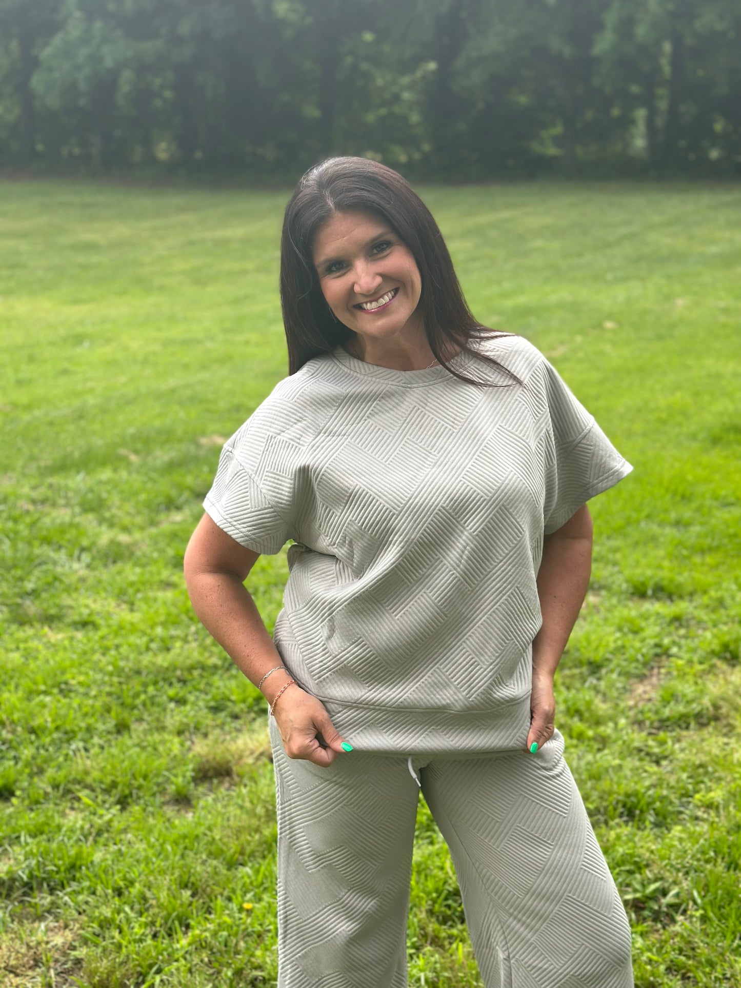Gray Pant Set