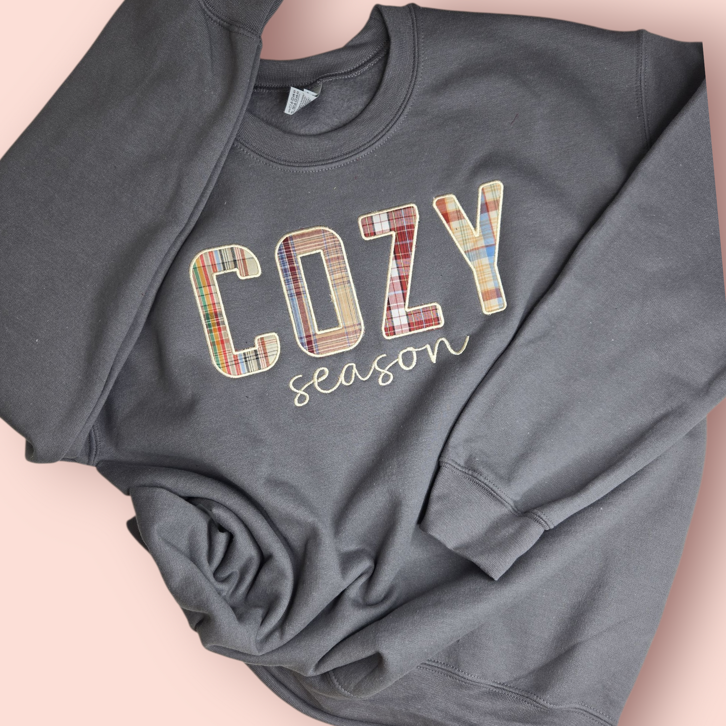 Plaid cozy season sweatshirt