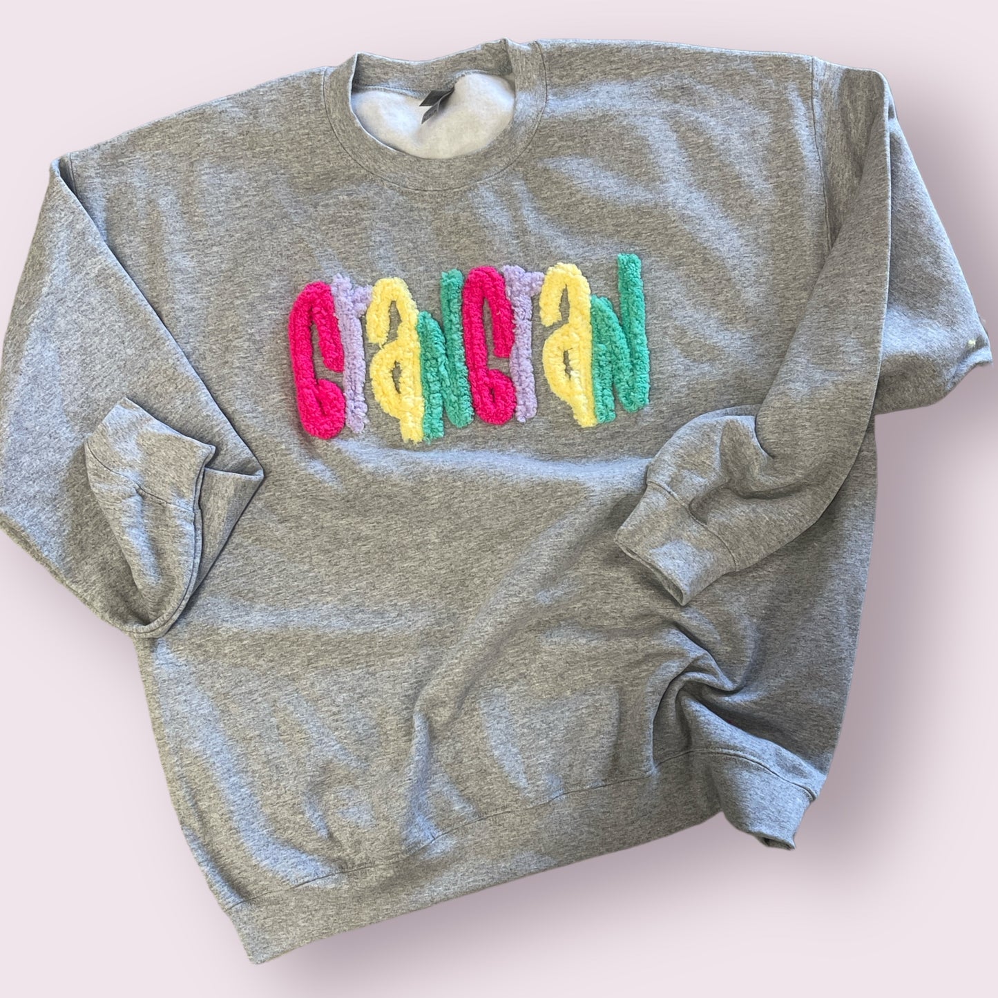 Name Game Personalized Chunky Yarn Crewneck