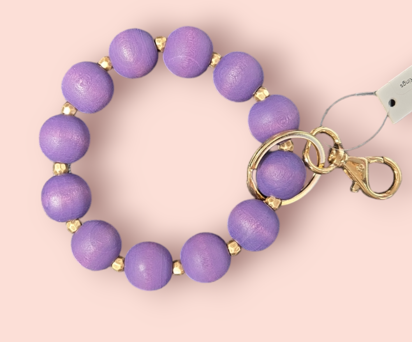 Wooden Bead Keyrings