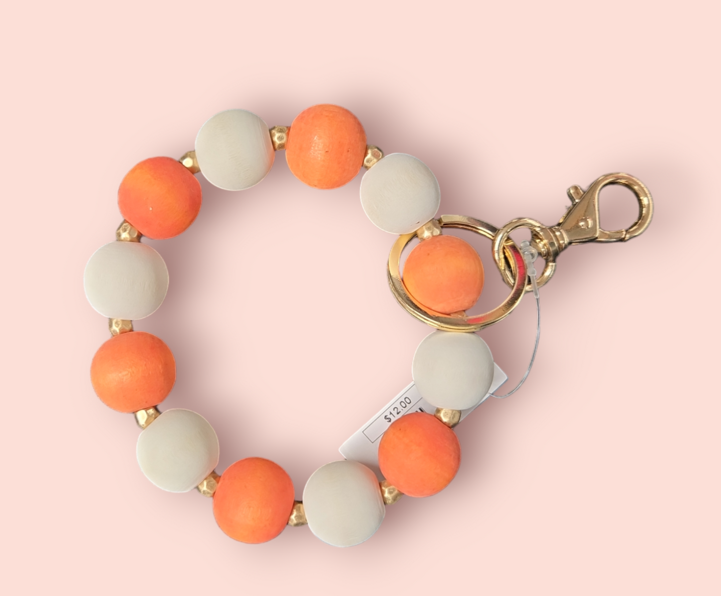 Wooden Bead Keyrings
