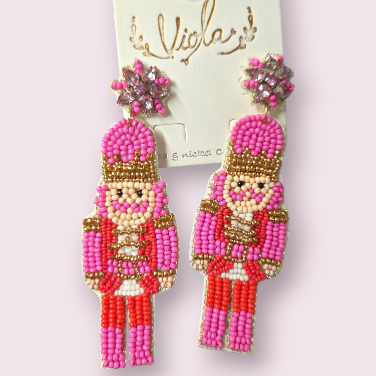 Nutcracker Seed Bead Earrings