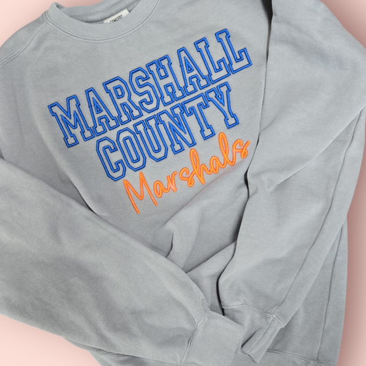 Marshall county puff sweatshirt