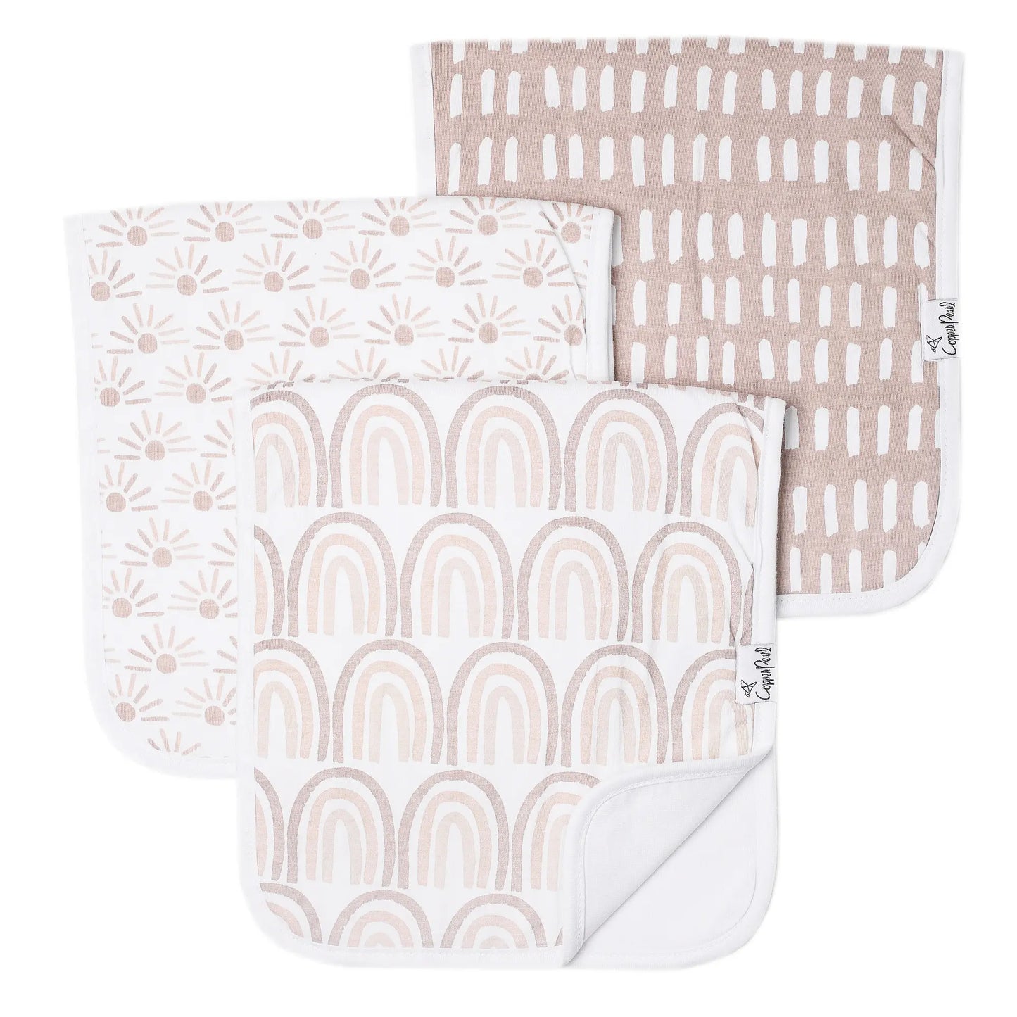 Bliss Set of Three Premium Burp Cloths