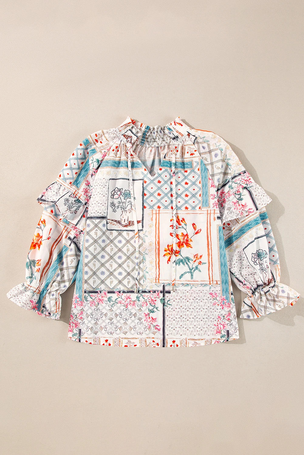 Boho Floral Blouse