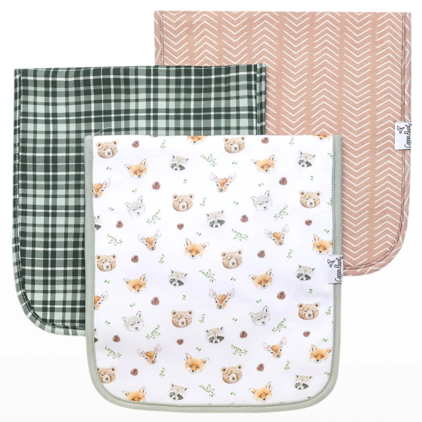 Wilder Set of Three Premium Burp Cloths