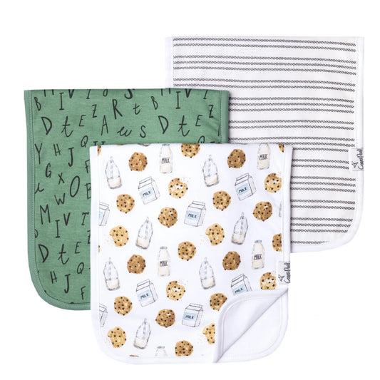 Chip Set of Three Premium Burp Cloths
