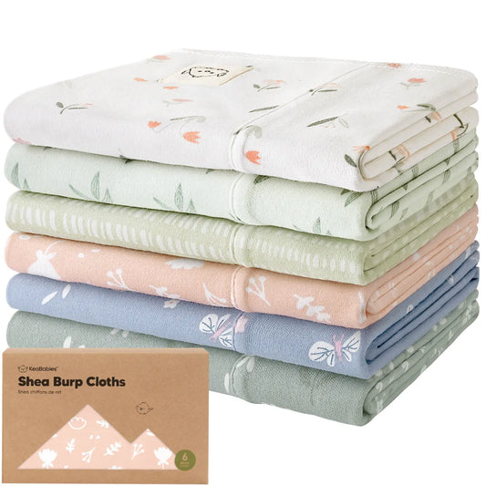 KeaBabies Shea Burp Cloths 6pc