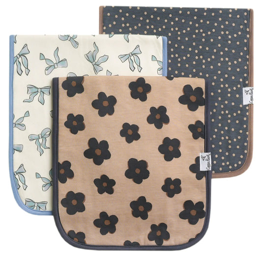 Gemma Set of Three Premium Burp Clothes