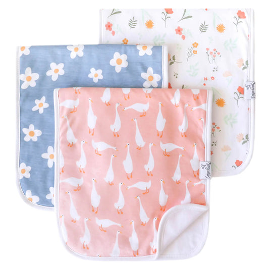 Goosie Set of Three Premium Burp Clothes