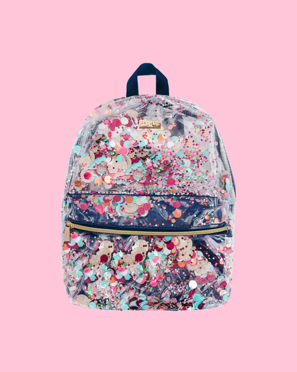 Packed Party Essential Confetti Clear Backpack