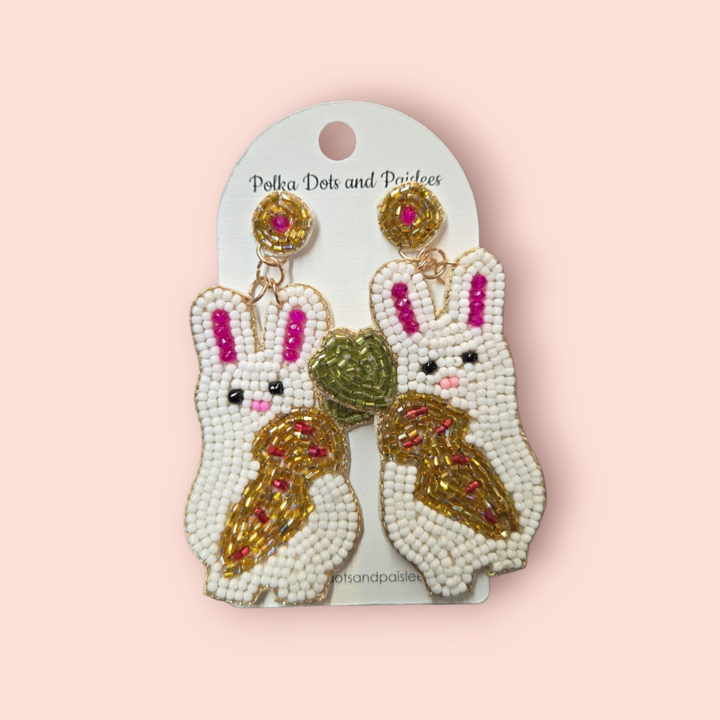 Bunny with Carrot Earrings