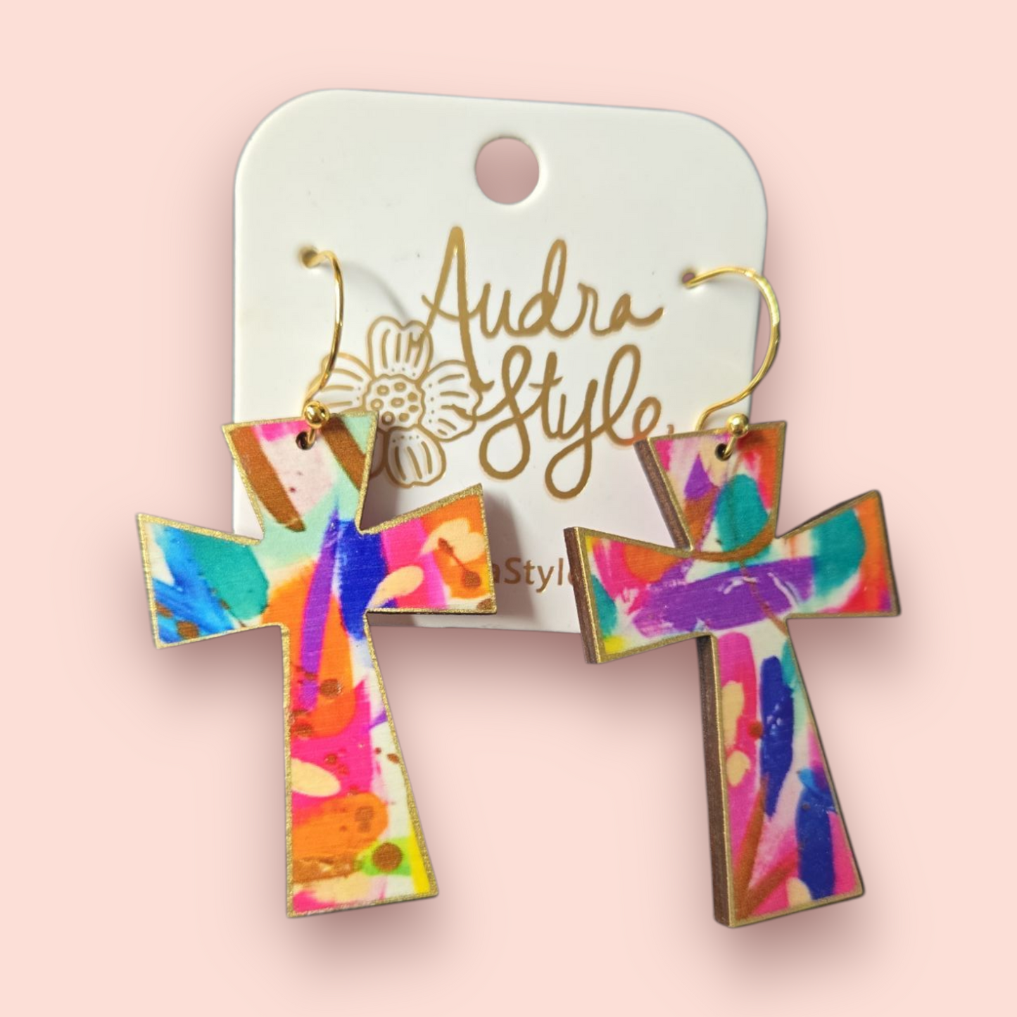 Spring Cross Earrings