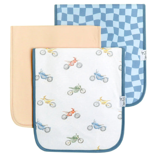 Ryder Set of Three Premium Burp Cloths