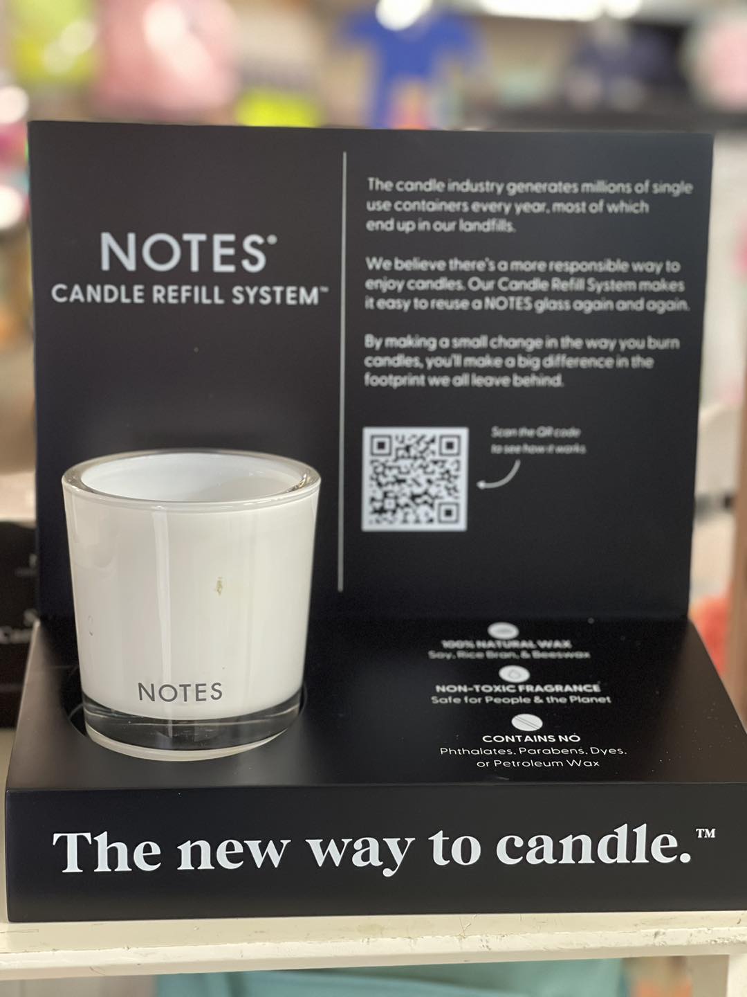 Notes Starter Candle Glass