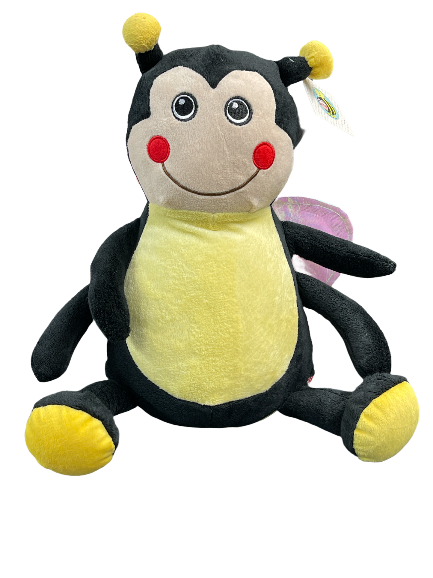 Embroidered Stuffed Bumble Bee Animal Cubbie Personalized Baby Gift