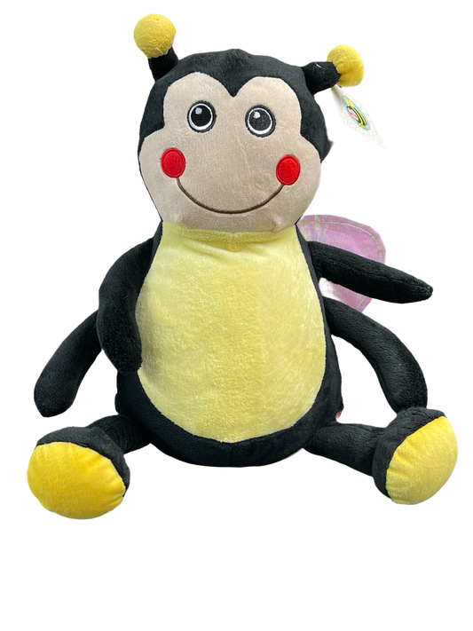 Embroidered Stuffed Bumble Bee Animal Cubbie Personalized Baby Gift