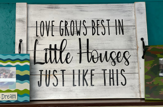 Love Grows Best in Little Houses Stove Top Cover Noodle Board
