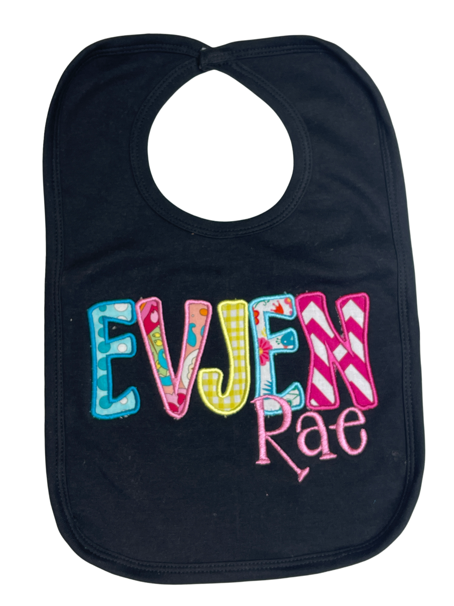 Two Name Game Personalized Bib