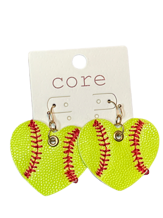 Softball Earrings