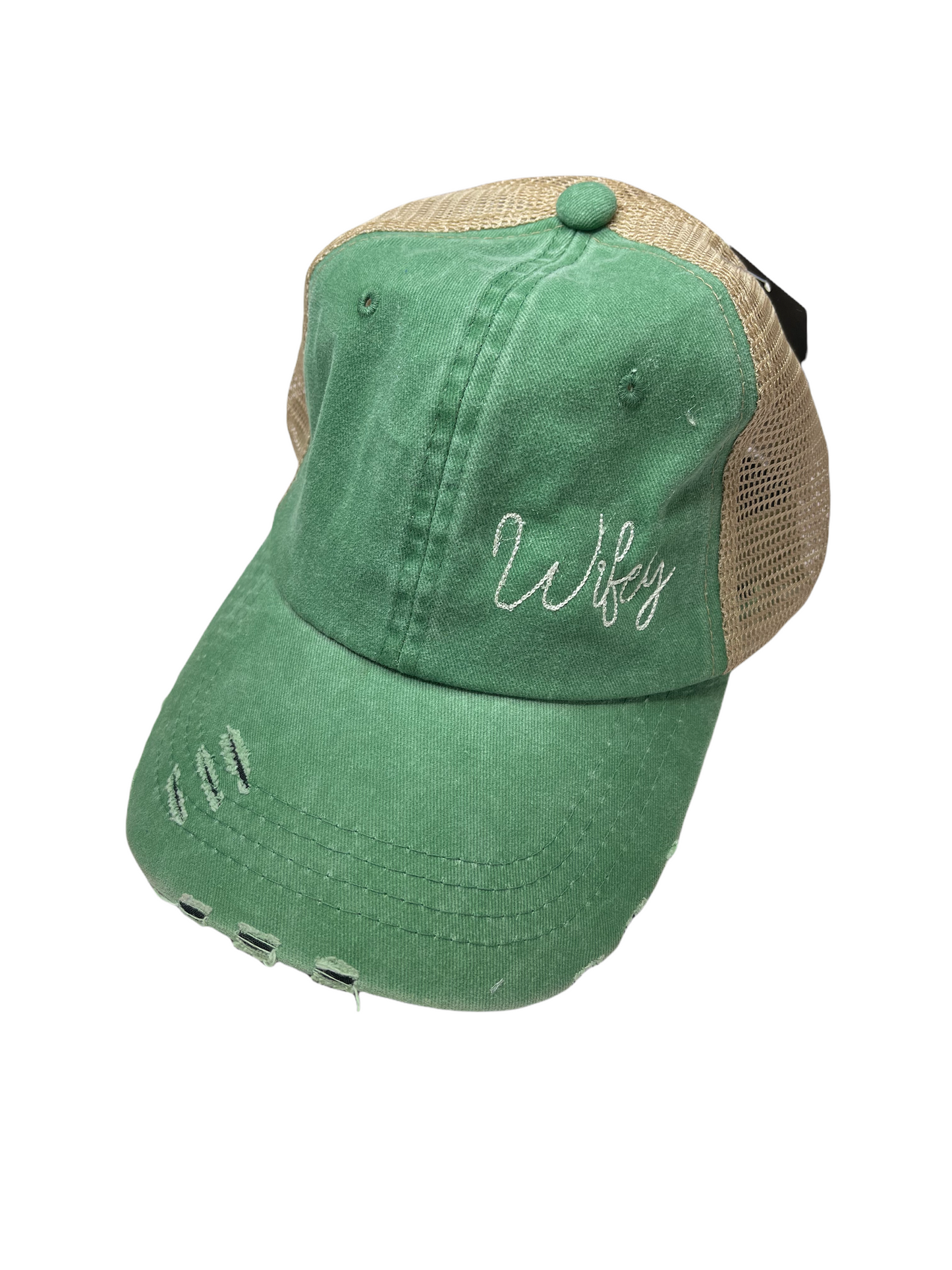 Wifey Distressed Trucker Baseball Cap