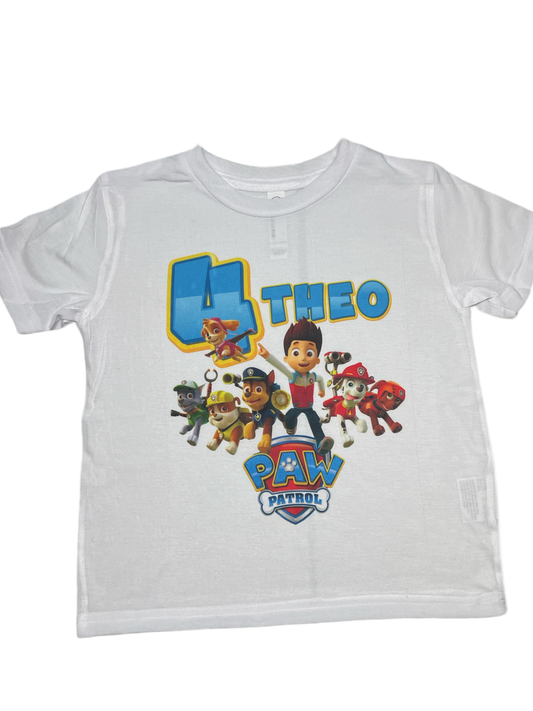Paw Patrol Themed Birthday Tee