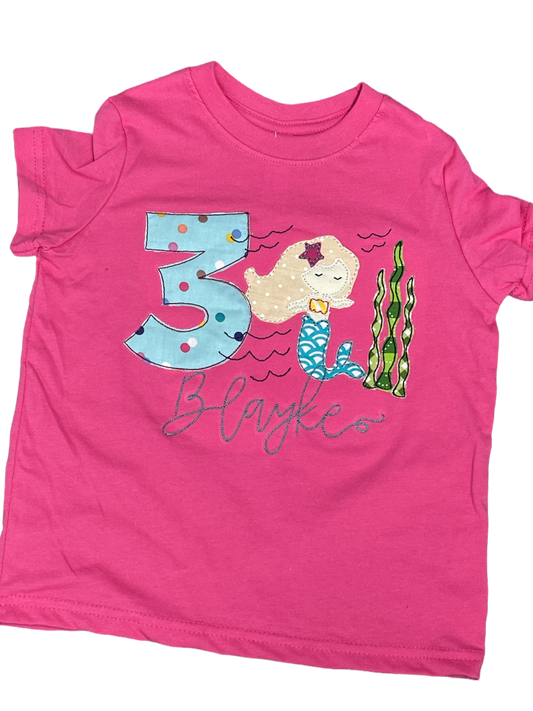 Mermaid Birthday Party Tee