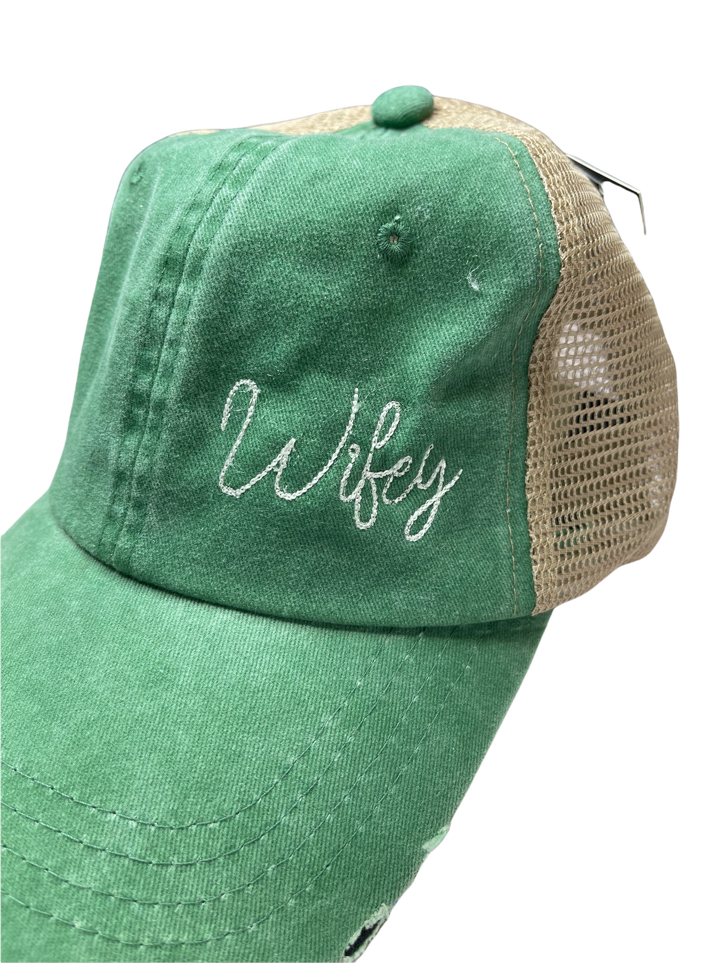 Wifey Distressed Trucker Baseball Cap