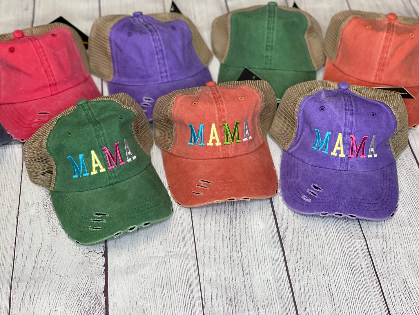 Mama Distressed Cap