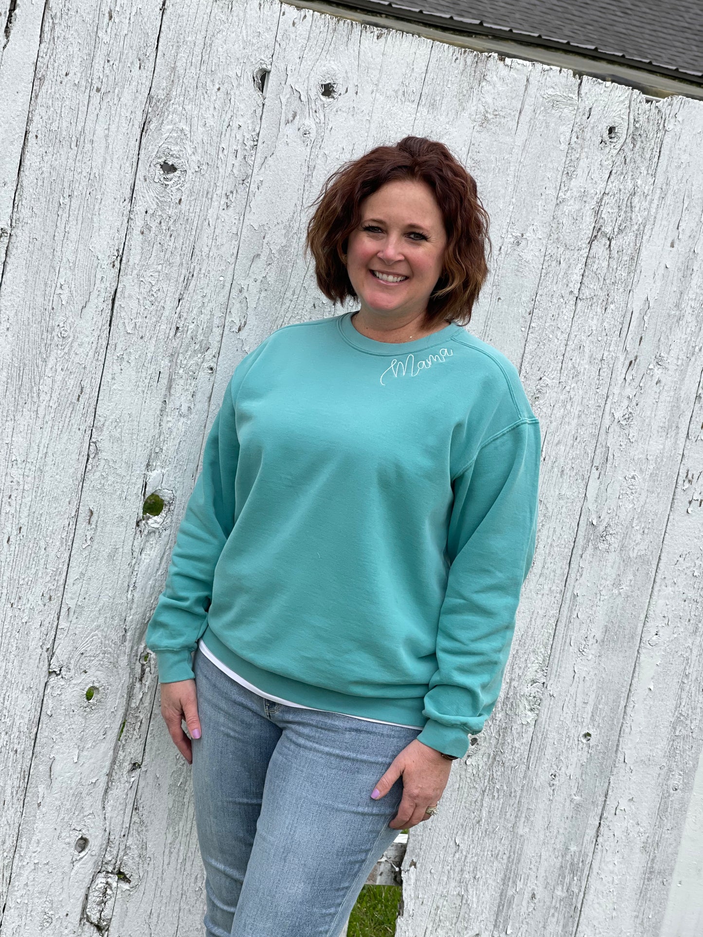 Mama Neckline Sweatshirt