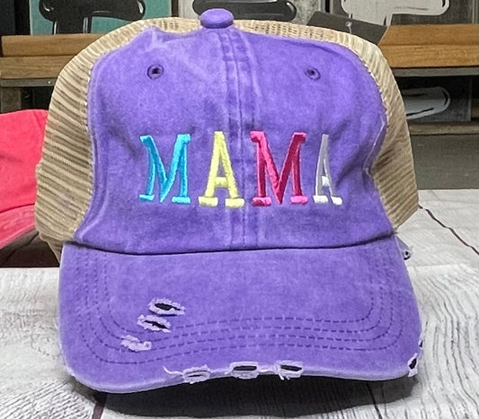 Mama Distressed Cap