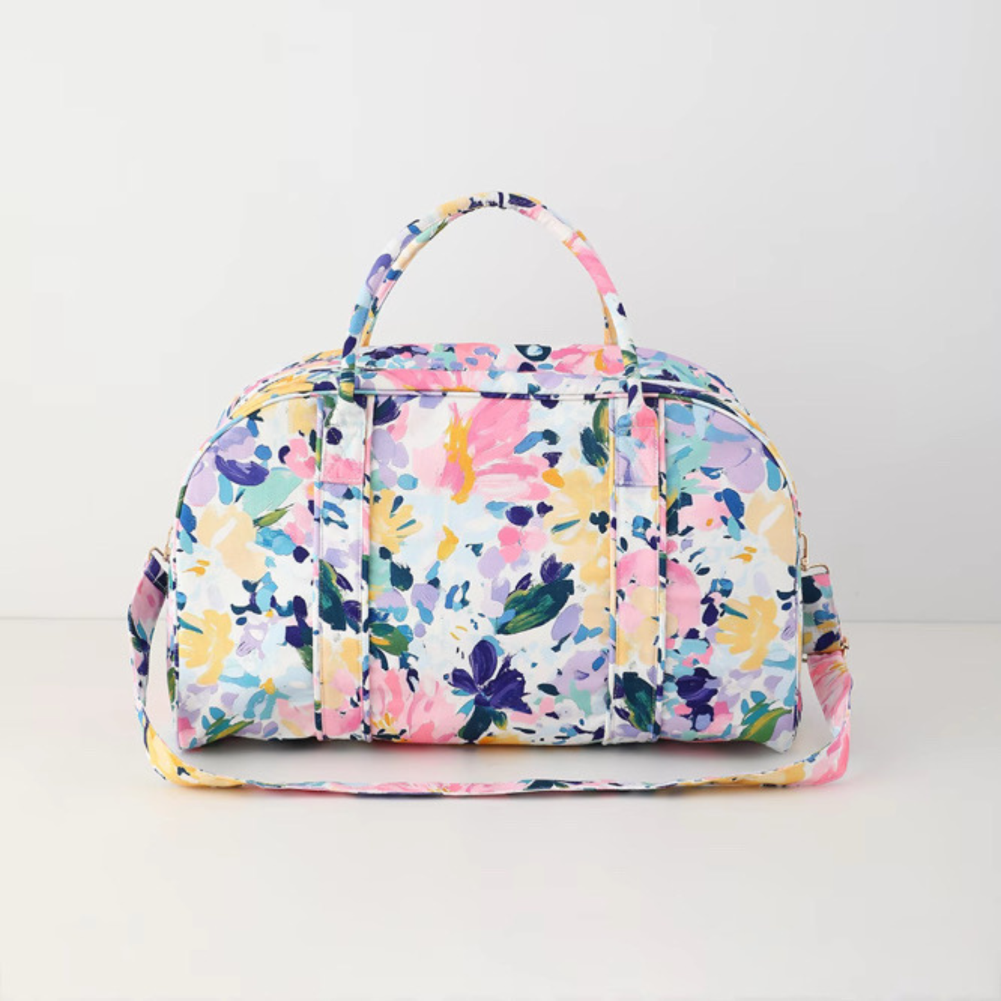 Floral Weekender Duffel Bag Sunset Meadow