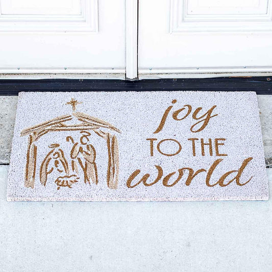 Joy to the World Door Mat