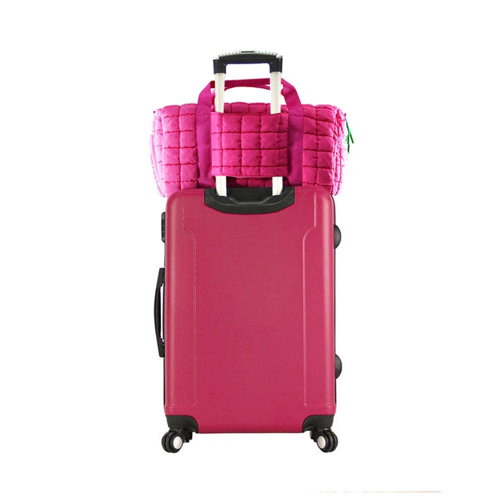 Quilted Puffer Weekender Bag