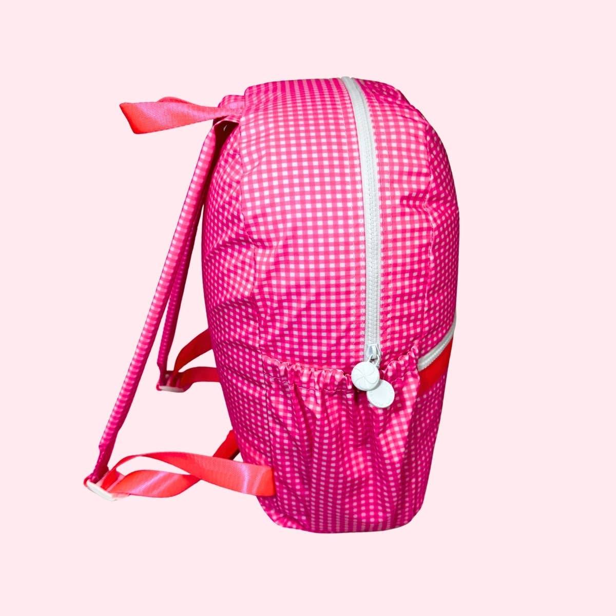 Flamingo Glossy Medium Backpack w/ Pockets