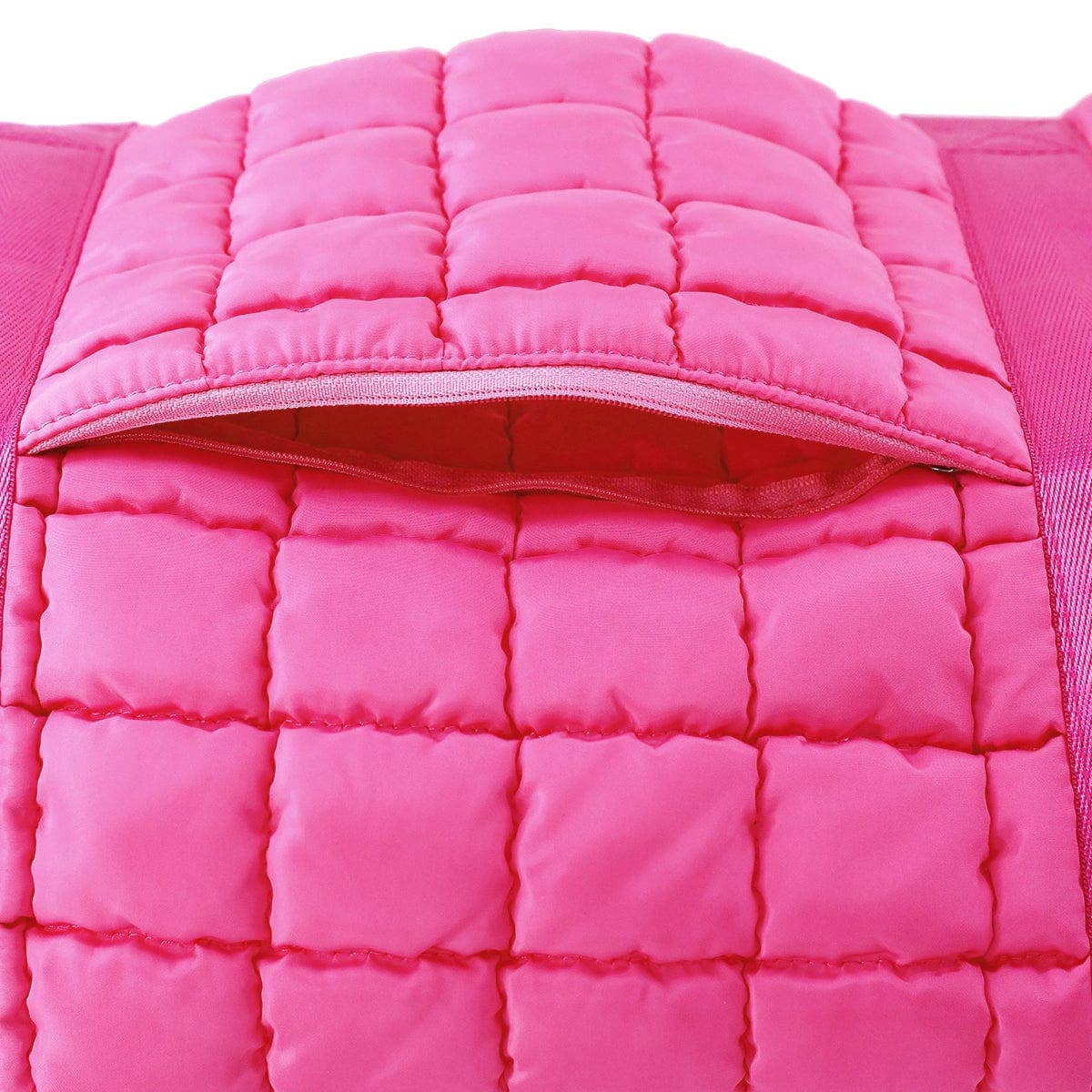 Quilted Puffer Weekender Bag