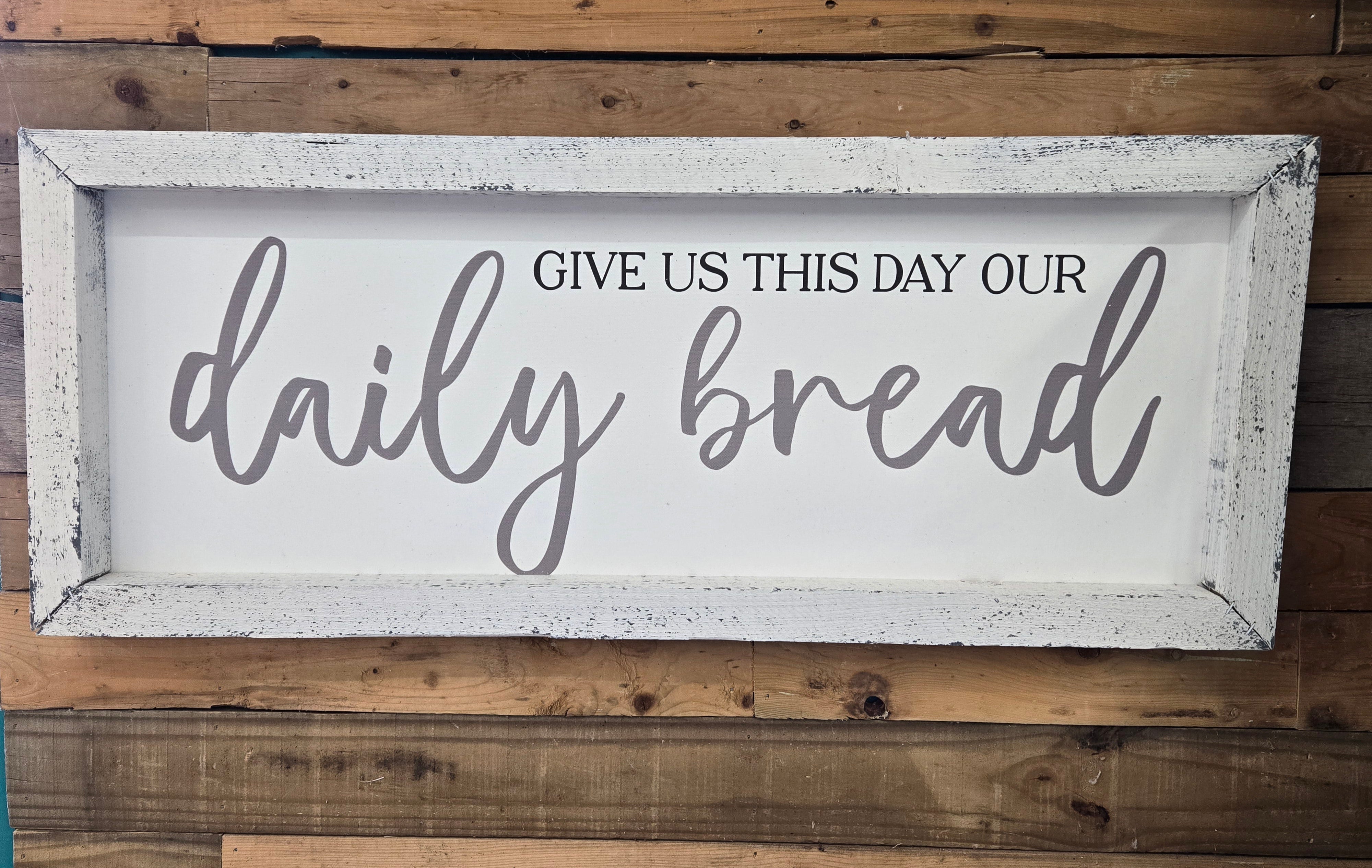 Daily Bread Sign – Polka Dots and Paislees