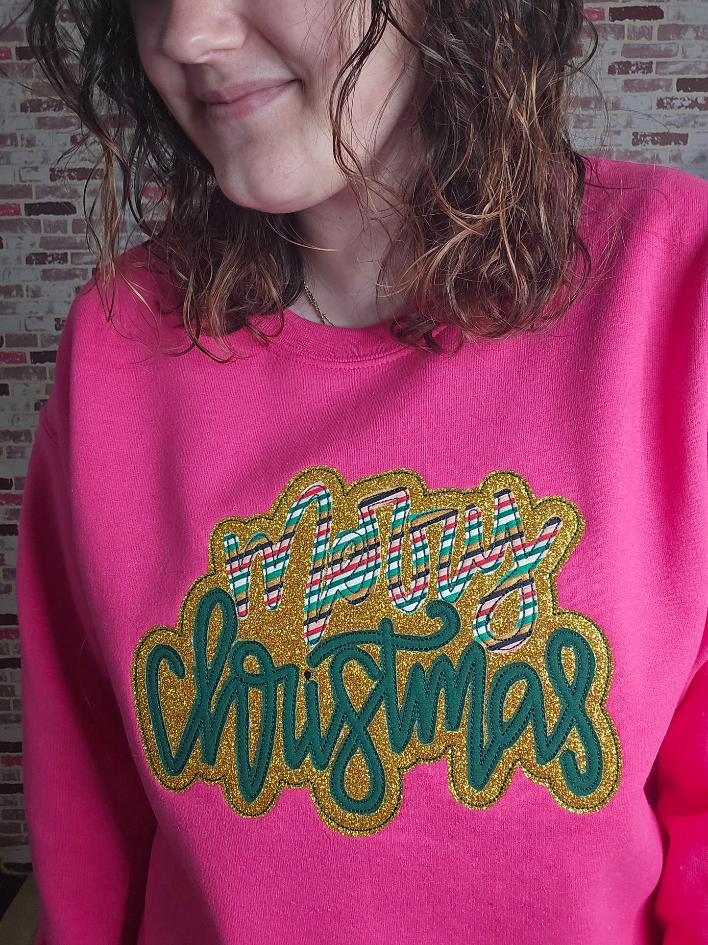 pink merry christmas