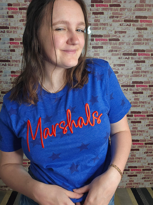 Marshals Blue stars tee